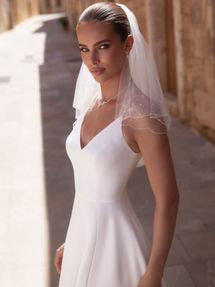 Bianco Evento Brautschleier S523 Länge 80 cm