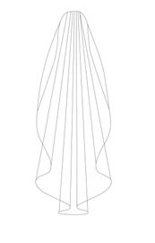 Bianco Evento Brautschleier S525 Länge 200 cm