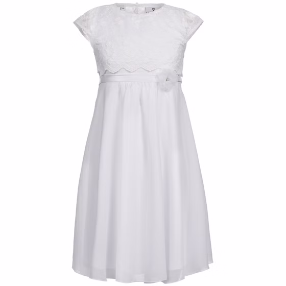 Kommunionkleid aus Chiffon - weiß