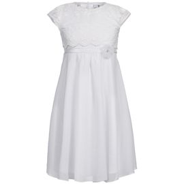 Kommunionkleid aus Chiffon - weiß