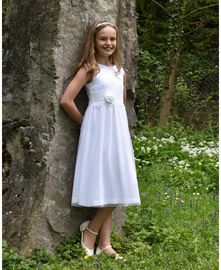 Kommunionkleid Clara – weiß – Normal Fit