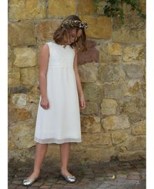 Kommunionkleid Lena – weiß – Normal Fit