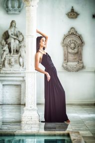 ELIZA & ETHAN Brautjungfernkleid Diva – Onyx Black