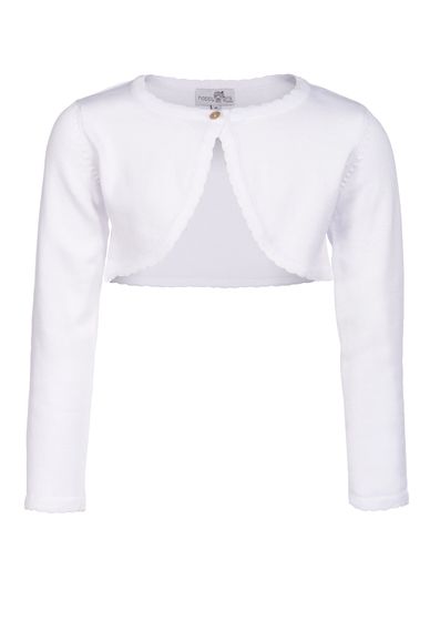 Kommunion Strick-Bolero – Weiß