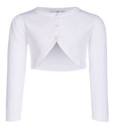 Kommunion Strick-Bolero – Weiß