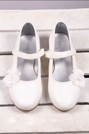 Kommunionschuhe – Ballerinas – Ecru/Creme