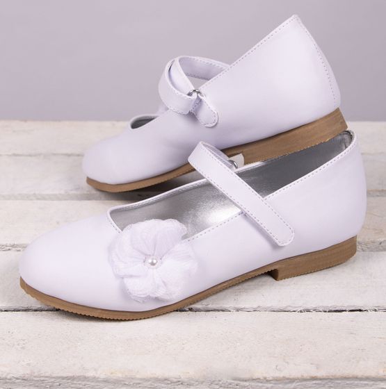 Kommunionschuhe – Ballerinas – Weiß