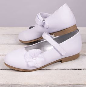 Kommunionschuhe – Ballerinas – Weiß