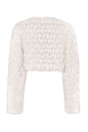 Warmer Plüsch Bolero Creme/Ecru