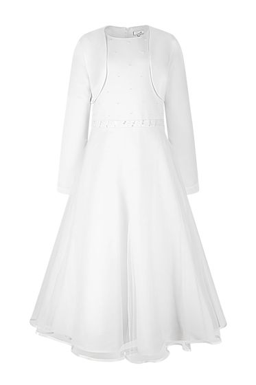 Kommunionkleid Mia mit Bolero I Weiß