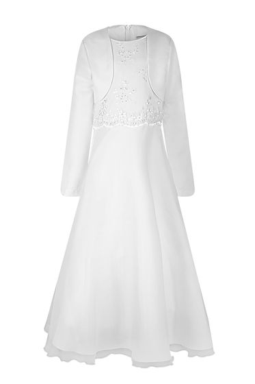 Kommunionkleid Mila mit Bolero I Weiß