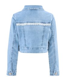 Jeansjacke festlich Blüten Eisend Kids