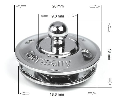 LOXX® Stoffunterteil - Schwarznickel