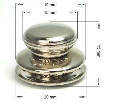 Loxx Oberteil glatter Kopf - Standard Nickel