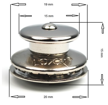 Loxx Oberteil großer Kopf - Standard Hybrid Edelstahl