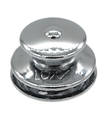 LOXX® Box Chrom - 2 Kappe groß 2 Schrauben 4,2 x 12 mm