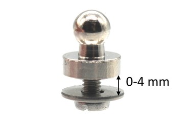 LOXX® kleines Unterteil zum Schrauben M2,5 x 6 mm - Altmessing