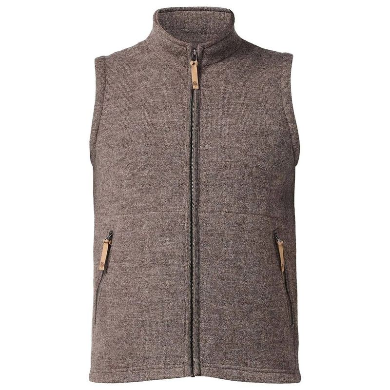 Alle Ivanhoe-Artikel: NLS Barley Vest in Nutmeg, Strick aus ungefärbter Wolle