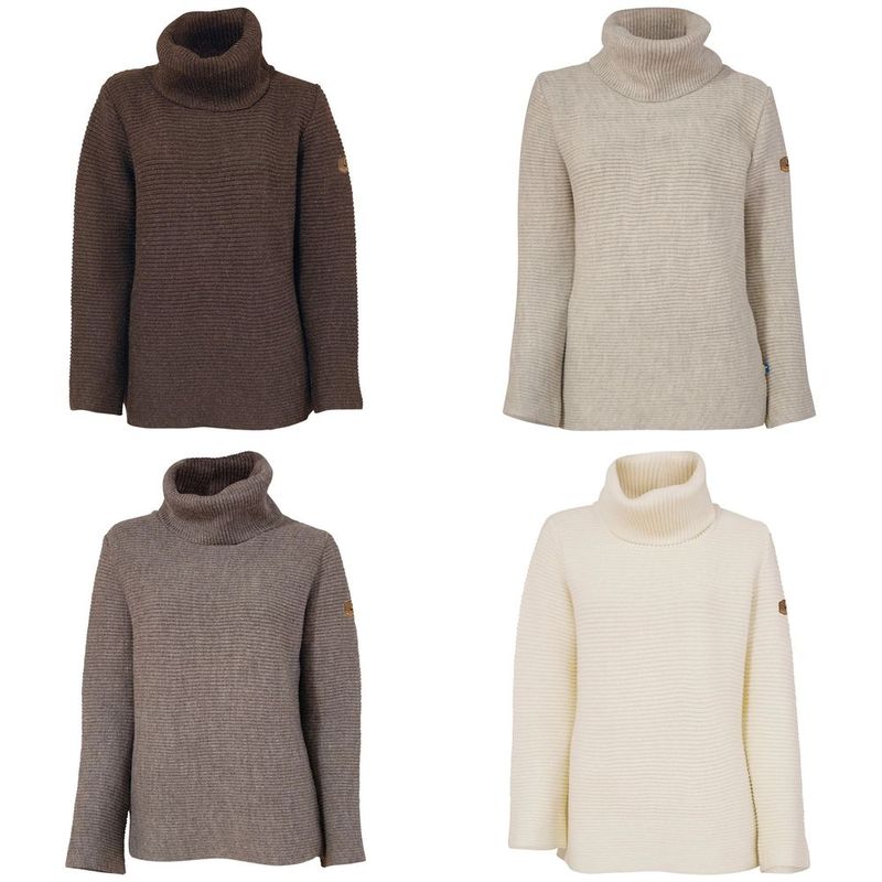 Ivanhoe Pullover & Hoodies: NLS Holly in verschiedenen Farbtönen, Strick aus ungefärbter Wolle