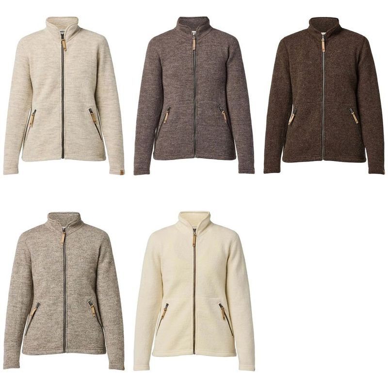 Ivanhoe UNDYED: NLS Twig Full Zip in verschiedenen Farbtönen, Strick aus ungefärbter Wolle