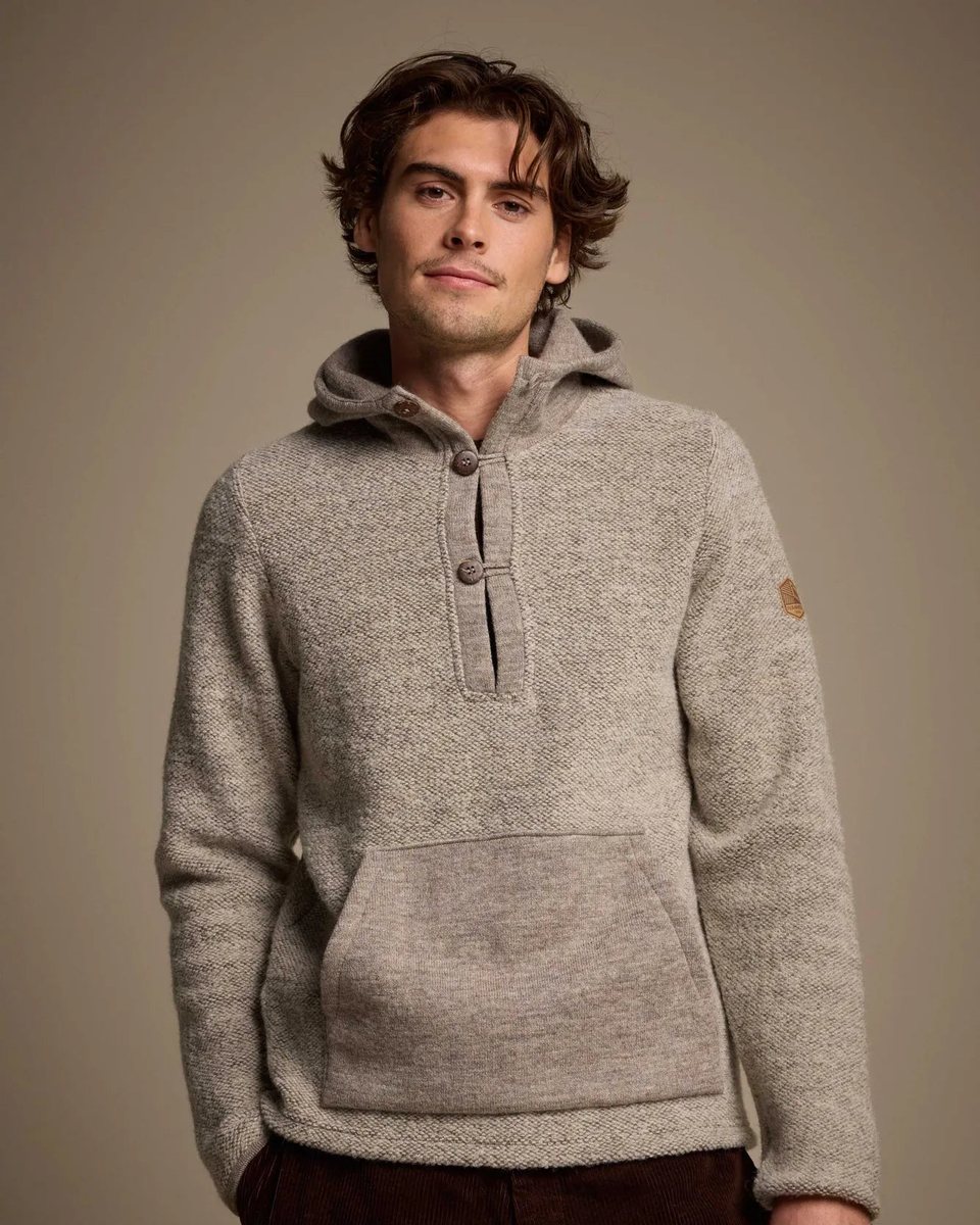 Ivanhoe 1946 Anorak in birch, knitted from undyed wool