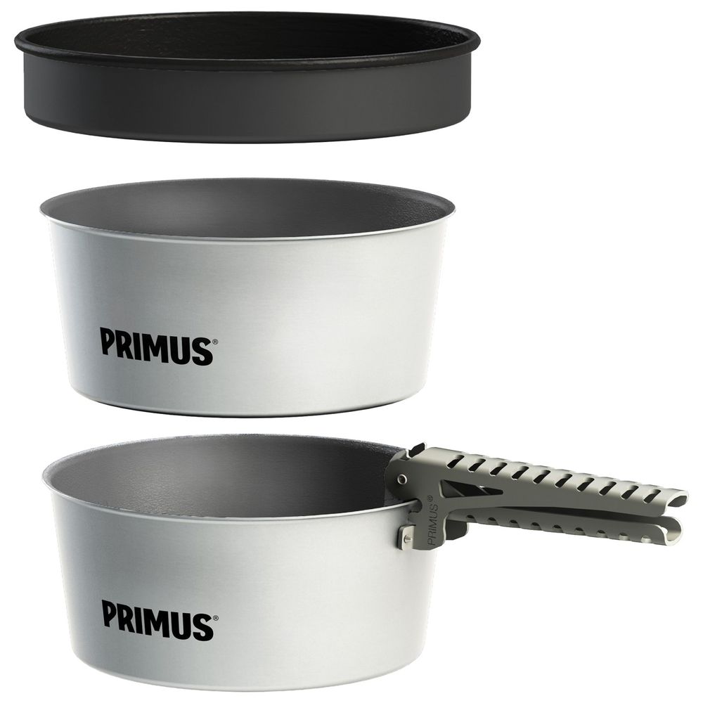 Set Essenziali von Töpfen 23L aus anodisiertem Aluminium für Camping und Trekking