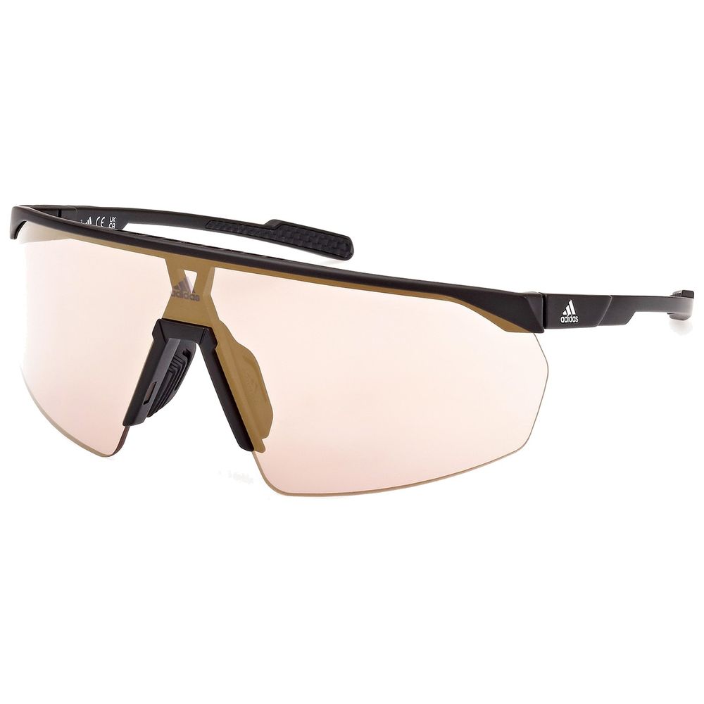 Adidas Sport Damen Adidas Sport SP0075 02G Sonnenbrillen Plastik Schwarz-undurchsichtig Braun Maske Normal Spiegel