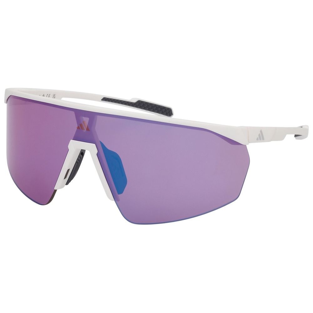 Adidas Sport Damen Adidas Sport SP0075 21Z Sonnenbrillen Injiziert Weiß Violett Maske Normal