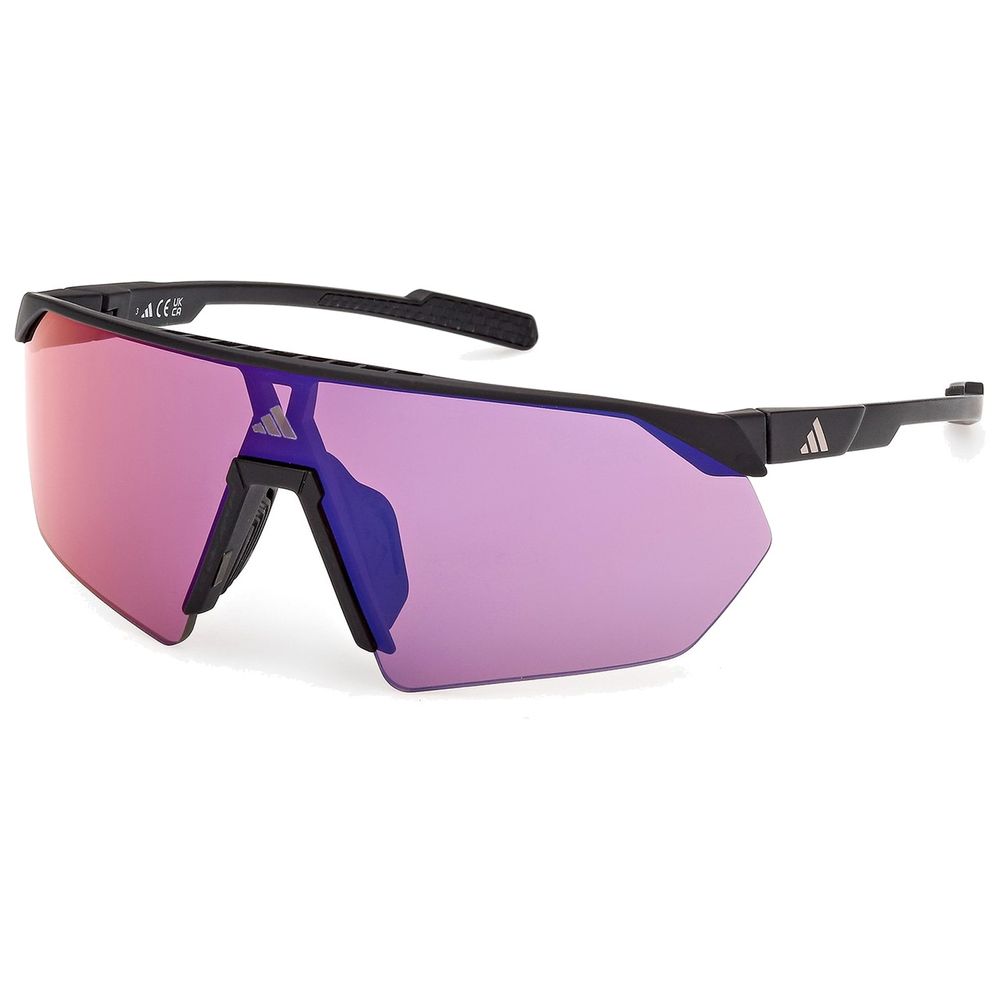 Adidas Sport Damen Adidas Sport SP0076 02Z Sonnenbrillen Injiziert Schwarz Violett Maske Normal