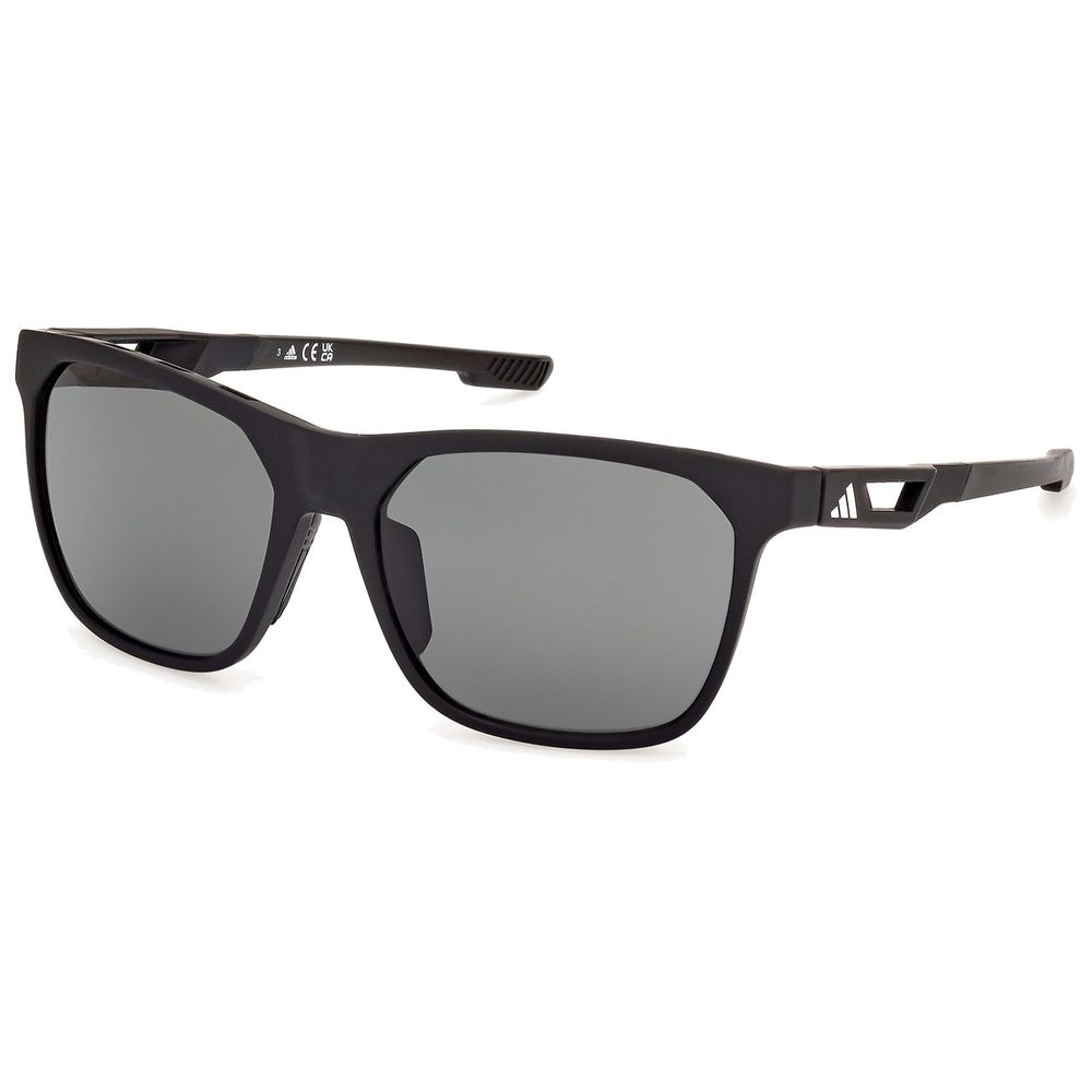 Adidas Sport Unisex Adidas Sport SP0091 02N Sonnenbrillen Injiziert Schwarz Grün Quadratisch Normal