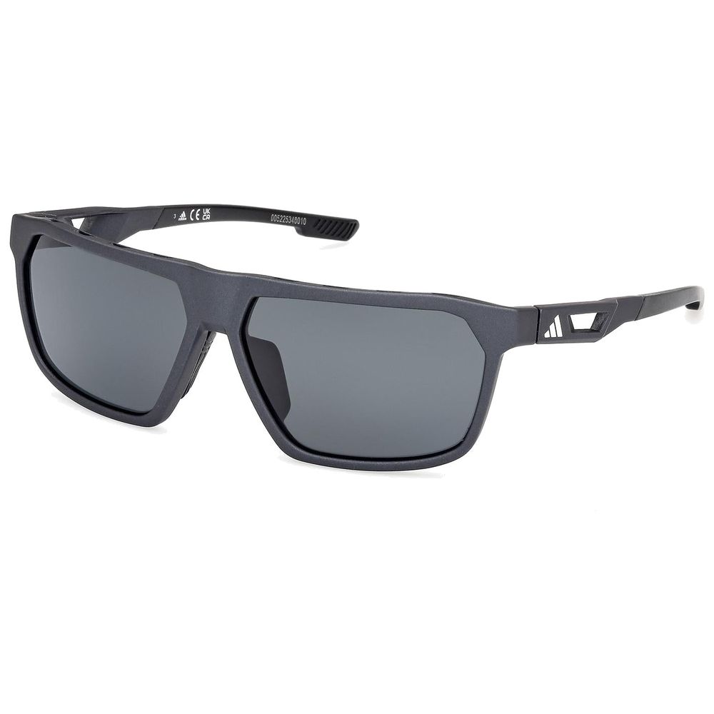 Adidas Sport Herren Adidas Sport SP0096 02D Sonnenbrillen Injiziert Schwarz Rauch Quadratisch Polarisiert