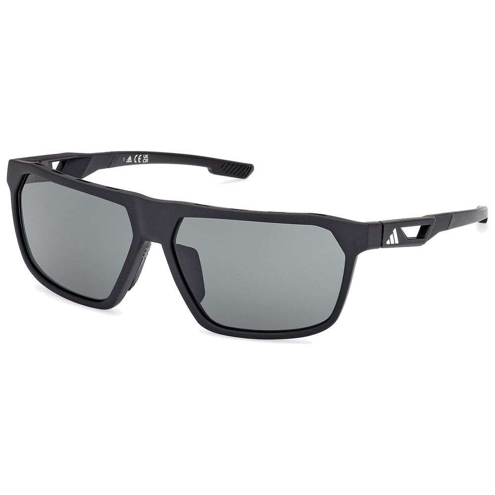 Adidas Sport Herren Adidas Sport SP0096 02N Sonnenbrillen Injiziert Schwarz Grün Quadratisch Normal