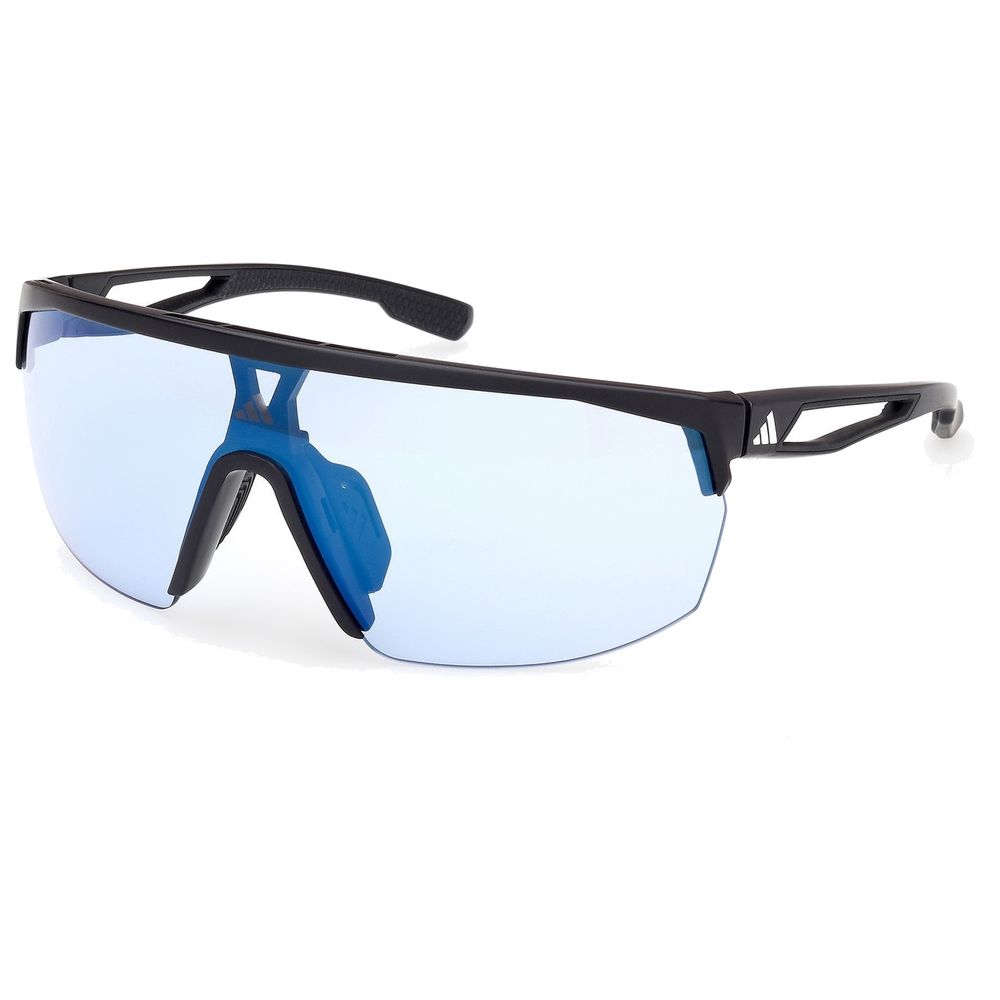 Adidas Sport Unisex Adidas Sport SP0099 02X Sonnenbrillen Injiziert Schwarz Blau Maske Photochromatisch