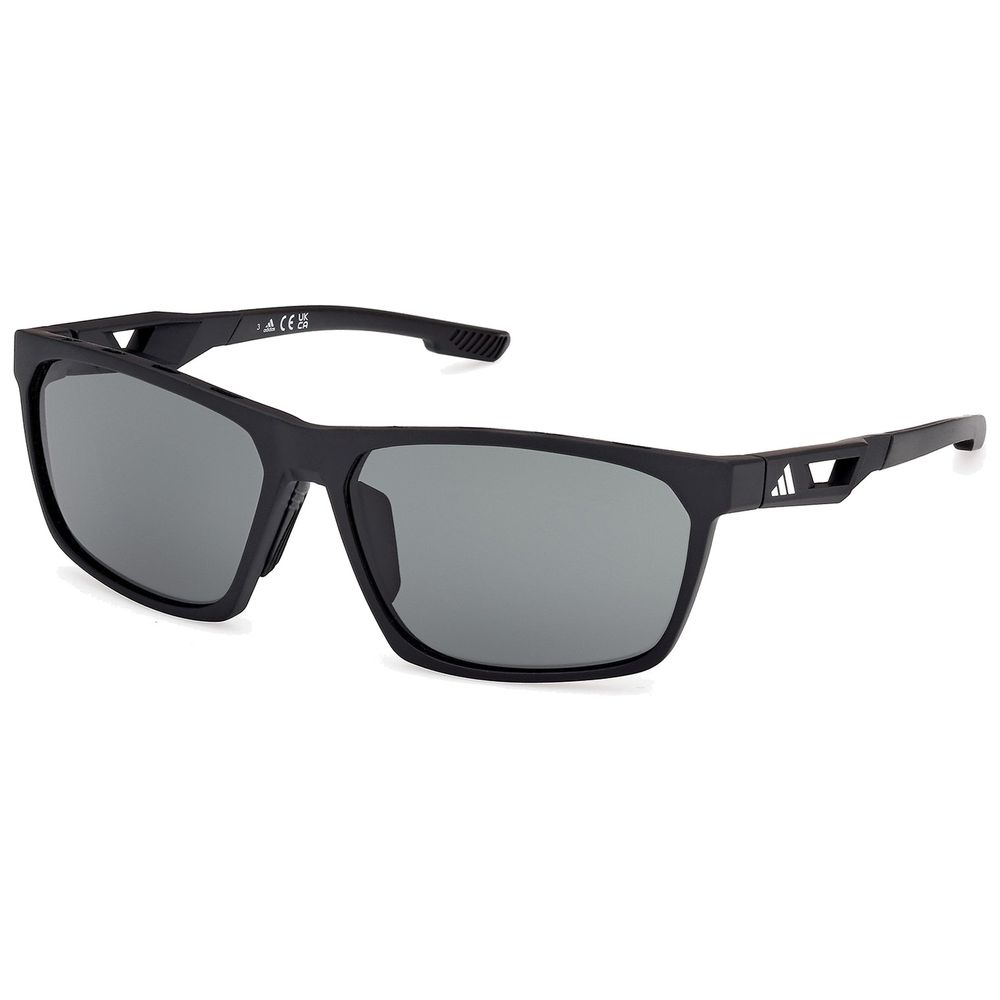 Adidas Sport Herren Adidas Sport SP0101 02N Sonnenbrillen Injiziert Schwarz Grün Quadratisch Normal