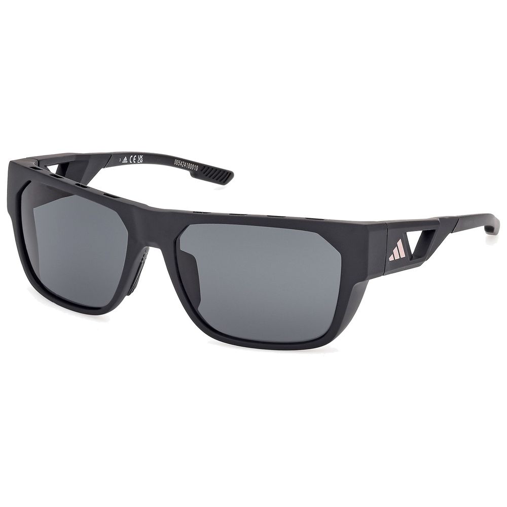Adidas Sport Herren Adidas Sport SP0102 02D Sonnenbrillen Injiziert Schwarz Rauch Quadratisch Polarisiert