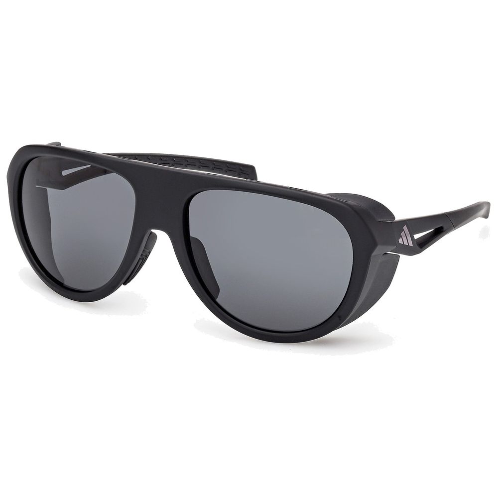 Adidas Sport Unisex Adidas Sport SP0110 02A Sonnenbrillen Injiziert Schwarz Rauch Pilot Normal
