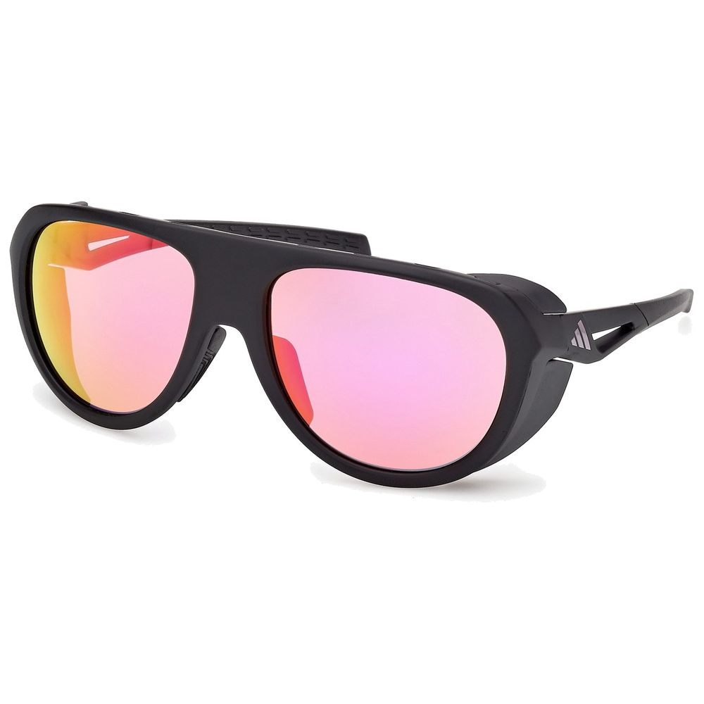 Adidas Sport Unisex Adidas Sport SP0110 02Z Sonnenbrillen Injiziert Schwarz Violett Pilot Normal