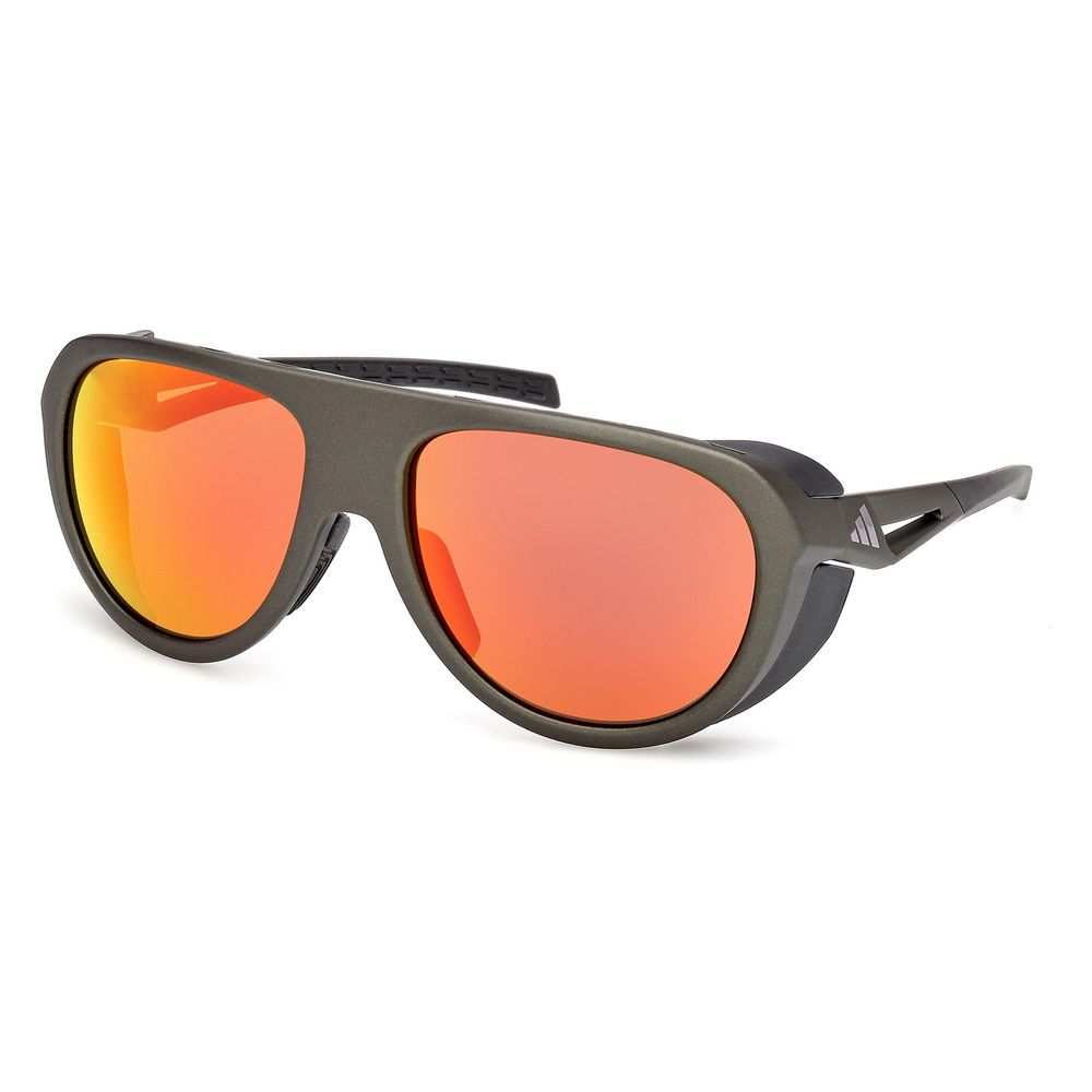 Adidas Sport Unisex Adidas Sport SP0110 97L Sonnenbrillen Injiziert Grün Roviex Pilot Normal