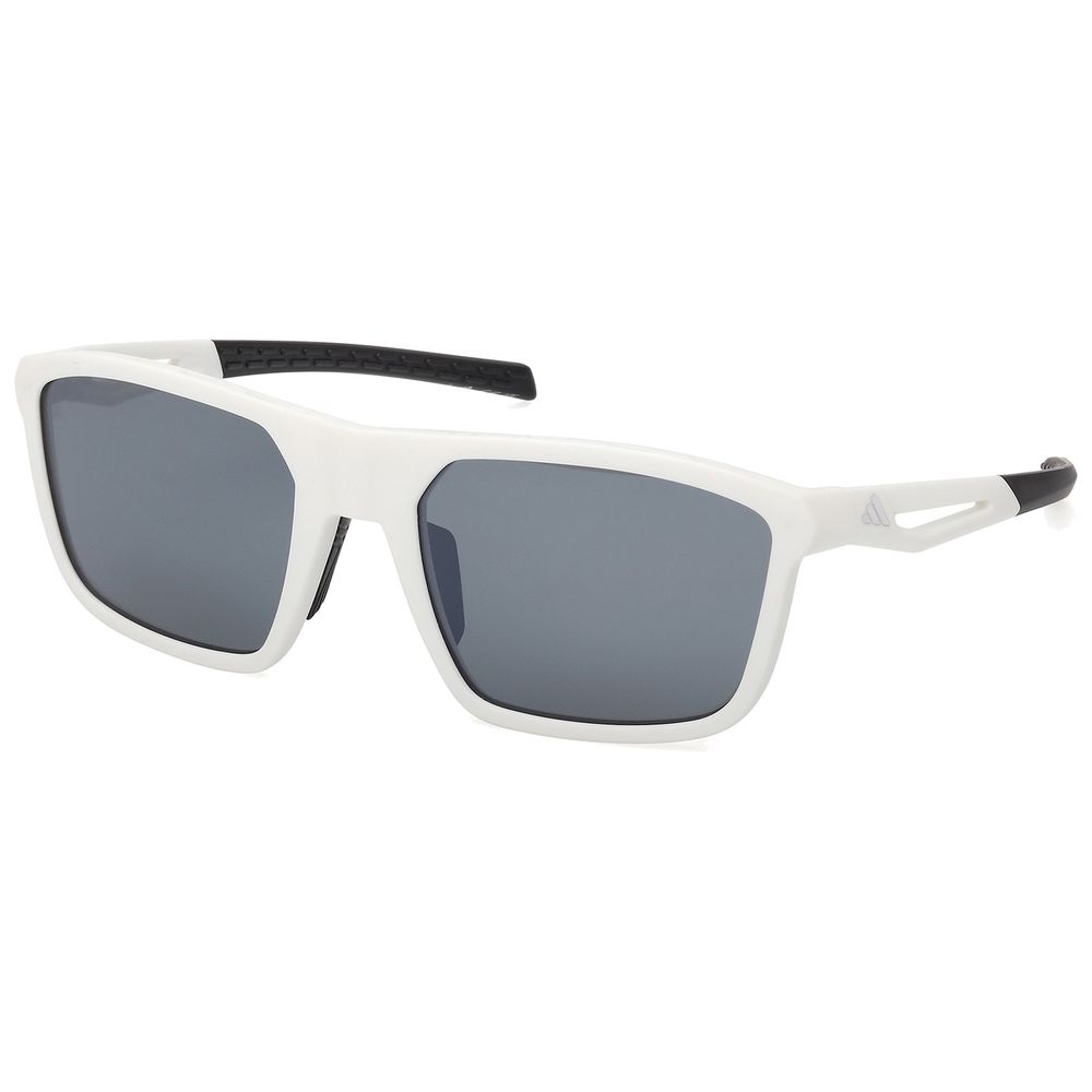 Adidas Sport Unisex Adidas Sport SP0111 21D Sonnenbrillen Injiziert Weiß Rauch Quadratisch Polarisiert
