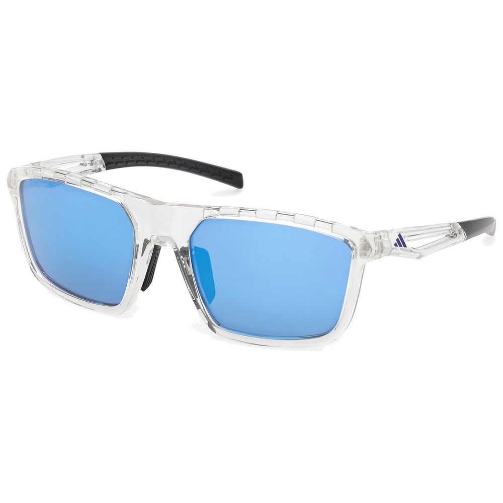 Adidas Sport Unisex Adidas Sport SP0111 26X Sonnenbrillen Injiziert Transparent Blau Quadratisch Normal
