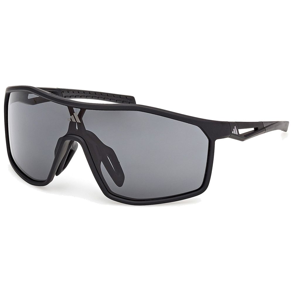 Adidas Sport Herren Adidas Sport SP0117 KALIDRO 02A Sonnenbrillen Injiziert Schwarz Rauch Maske Normal