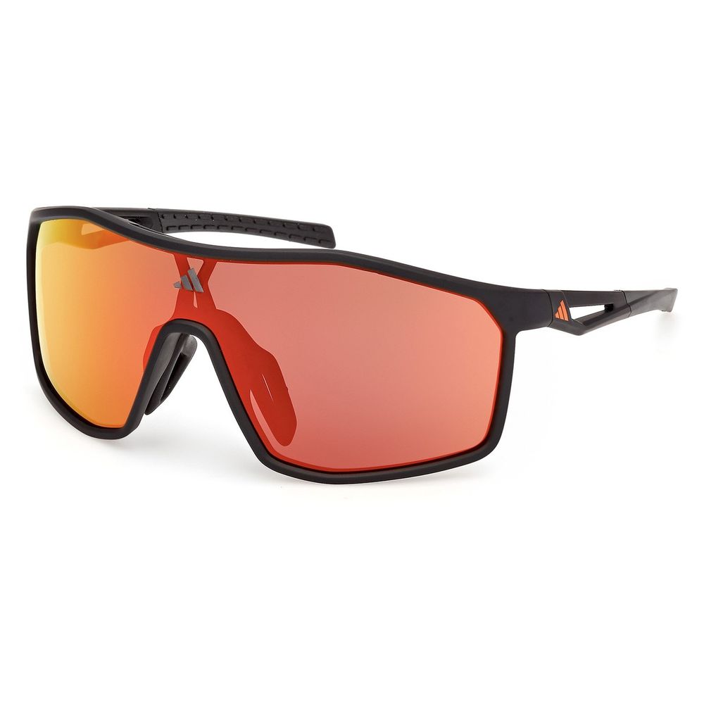 Adidas Sport Herren Adidas Sport SP0117 KALIDRO 02L Sonnenbrillen Injiziert Schwarz Roviex Maske Normal