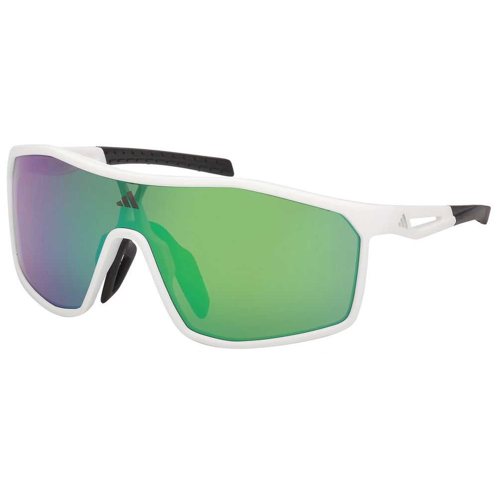 Adidas Sport Herren Adidas Sport SP0117 KALIDRO 21Q Sonnenbrillen Injiziert Weiß Grün Maske Normal