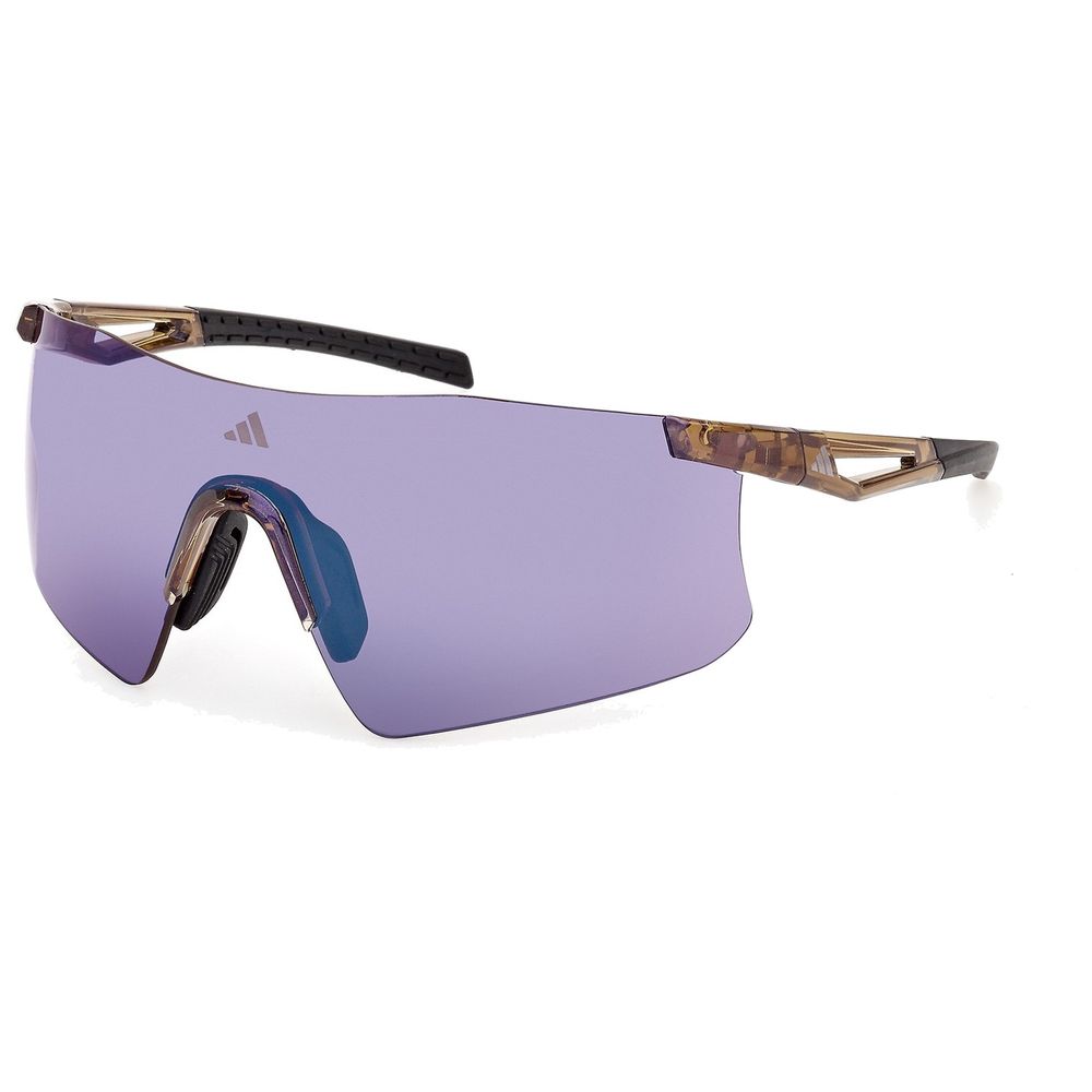 Adidas Sport Herren Adidas Sport SP0122 KAPHIROS 47Z Sonnenbrillen Injiziert Braun Violett Maske Normal
