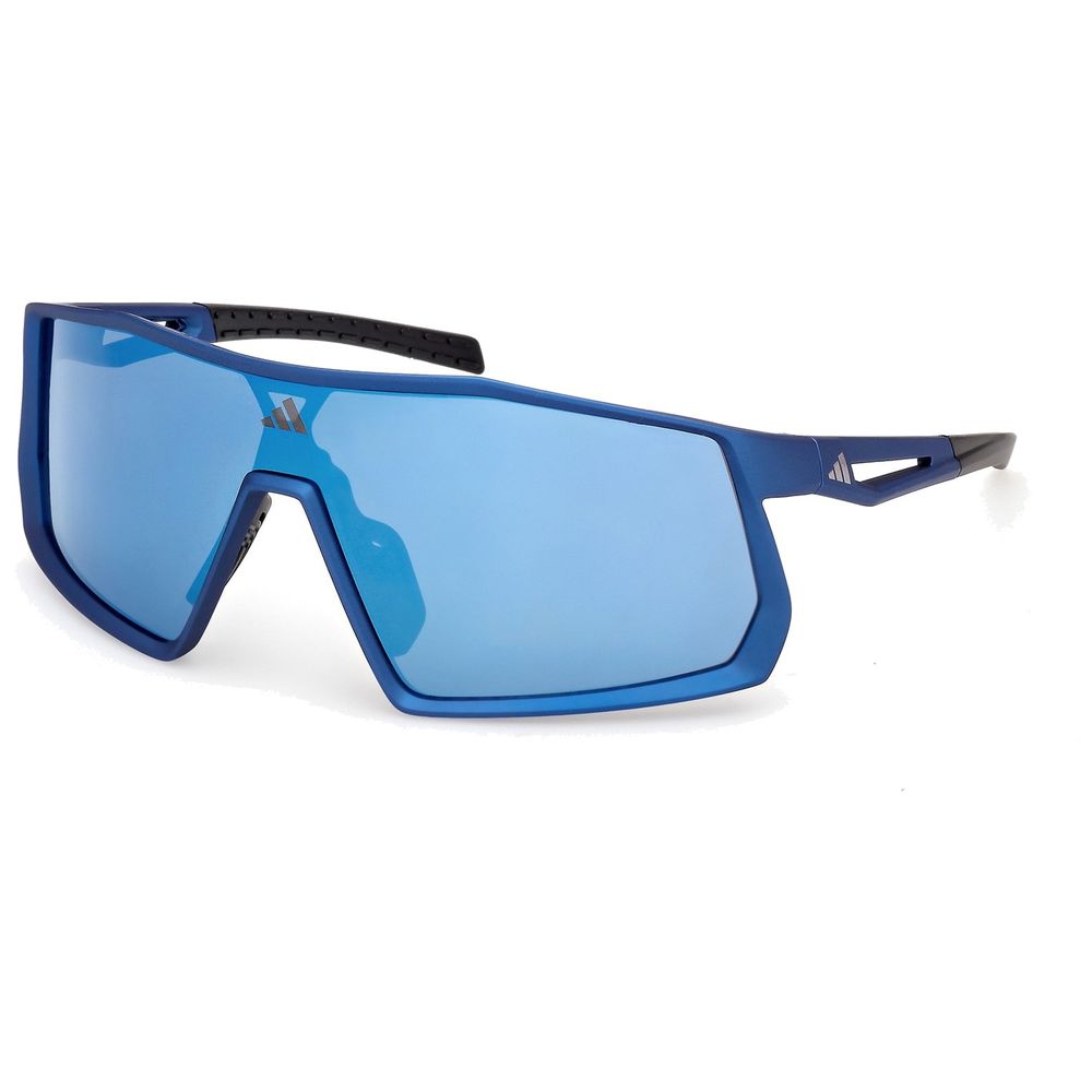 Adidas Sport Herren Adidas Sport SP0123 KENTRO 91X Sonnenbrillen Injiziert Blau Blau Maske Normal