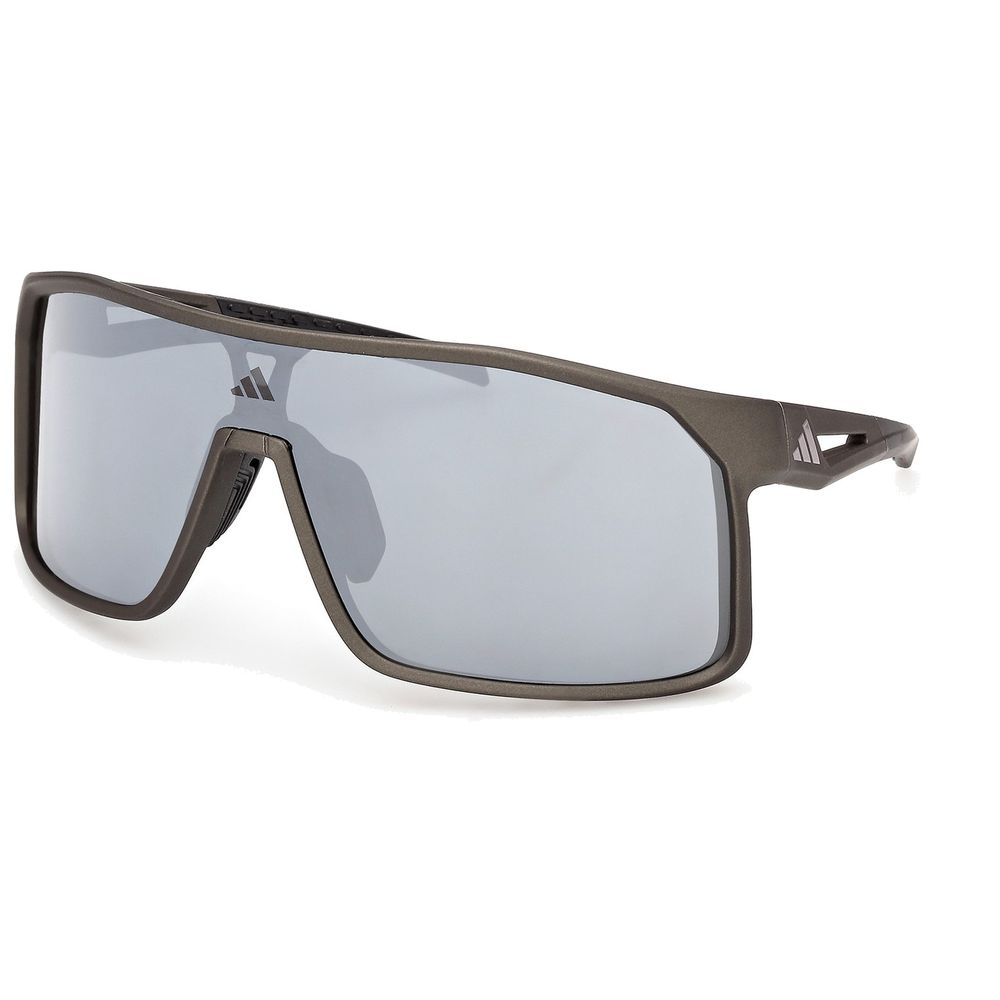 Adidas Sport Herren Adidas Sport SP0124 ALKATOR 97C Sonnenbrillen Injiziert Grün Rauch Maske Normal
