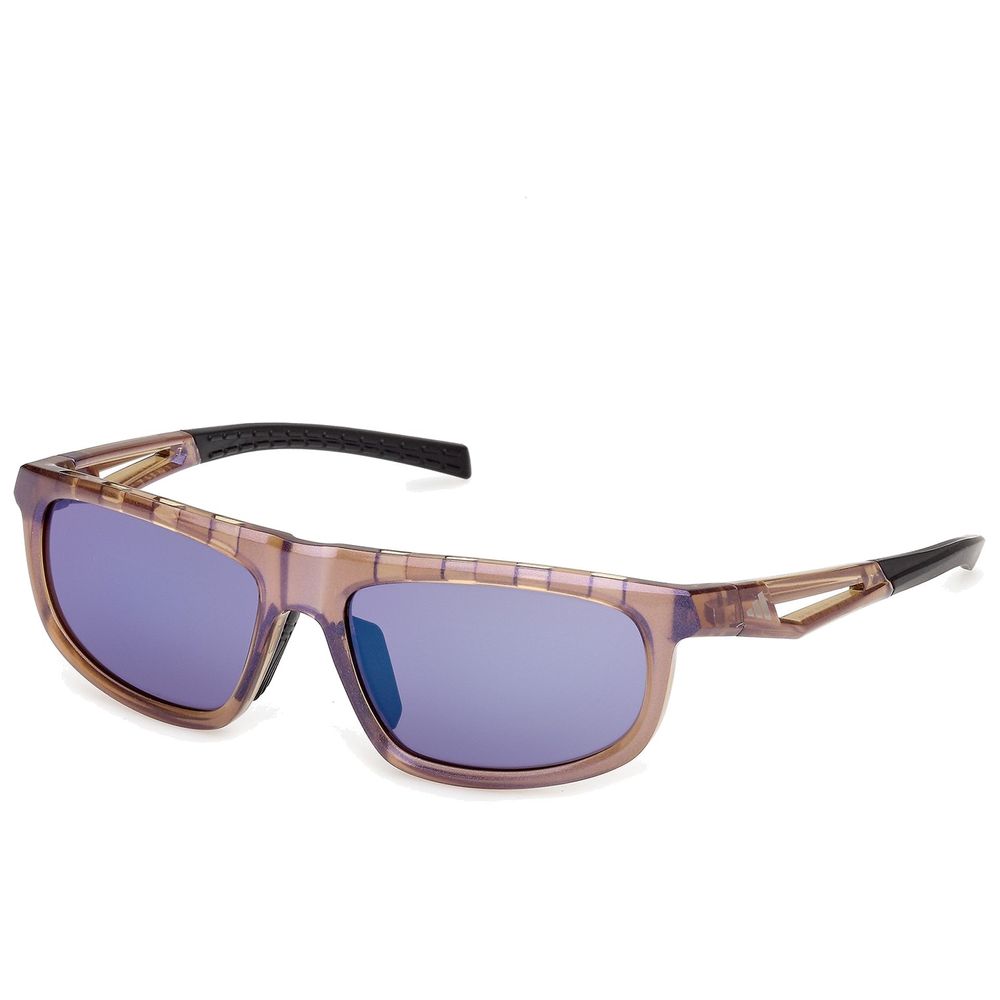 Adidas Sport Damen Adidas Sport SP0126 DROMEAS 47Z Sonnenbrillen Injiziert Braun Violett Geometrisch Normal