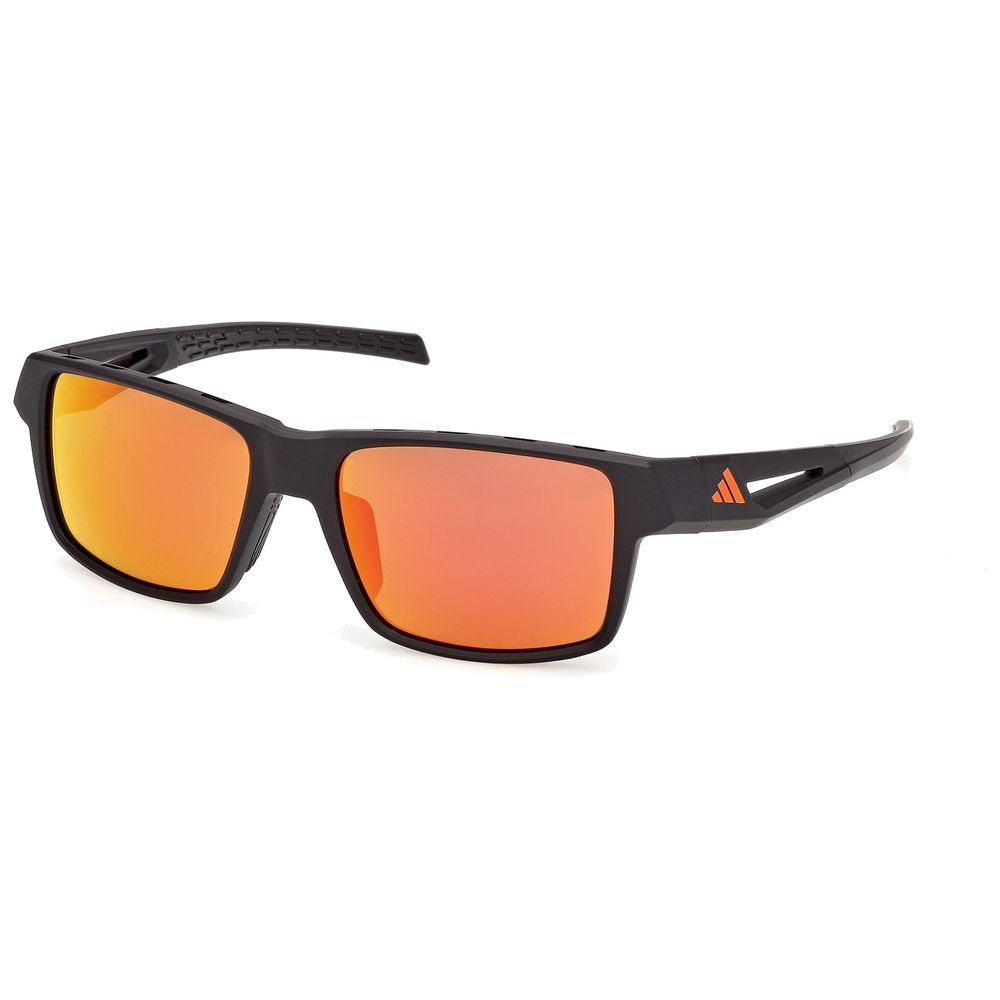 Adidas Sport Herren Adidas Sport SP0125 KLEON 02L Sonnenbrillen Injiziert Schwarz Roviex Quadratisch Normal