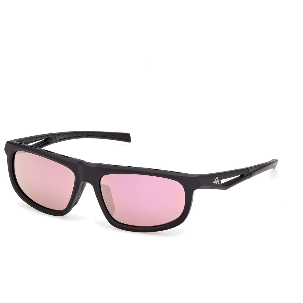 Adidas Sport Damen Adidas Sport SP0126 DROMEAS 02Z Sonnenbrillen Injiziert Schwarz Violett Geometrisch Normal