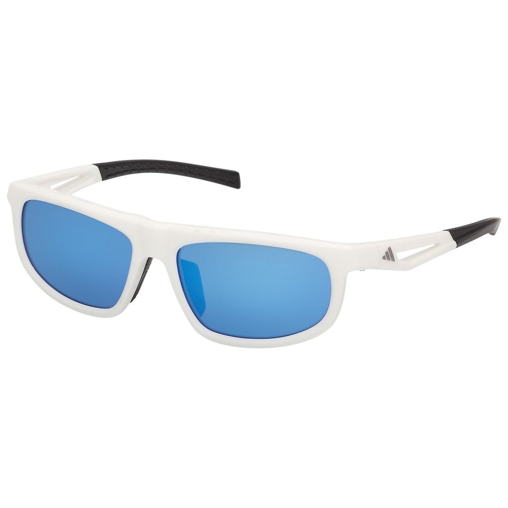 Adidas Sport Damen Adidas Sport SP0126 DROMEAS 21X Sonnenbrillen Injiziert Weiß Blau Geometrisch Normal